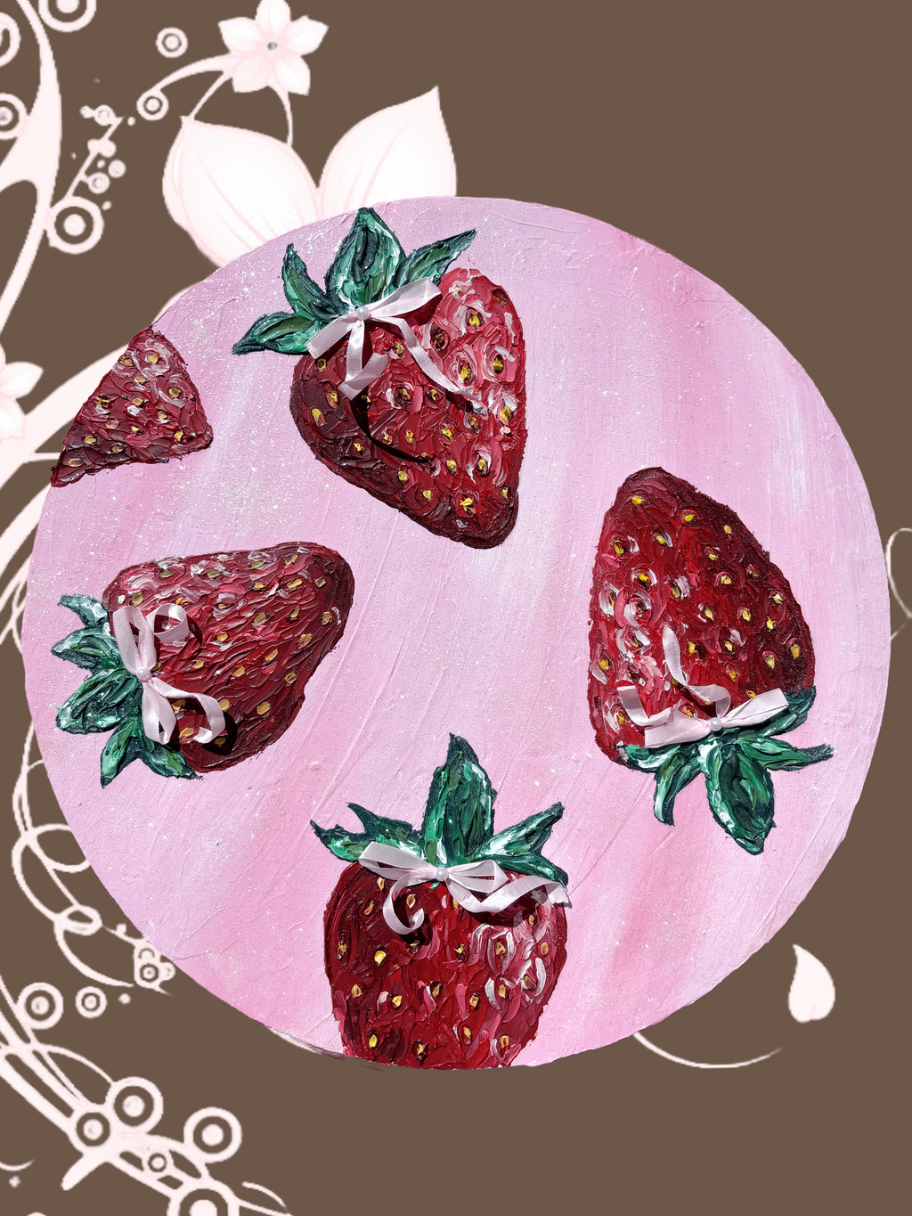 Strawberries On Glitter