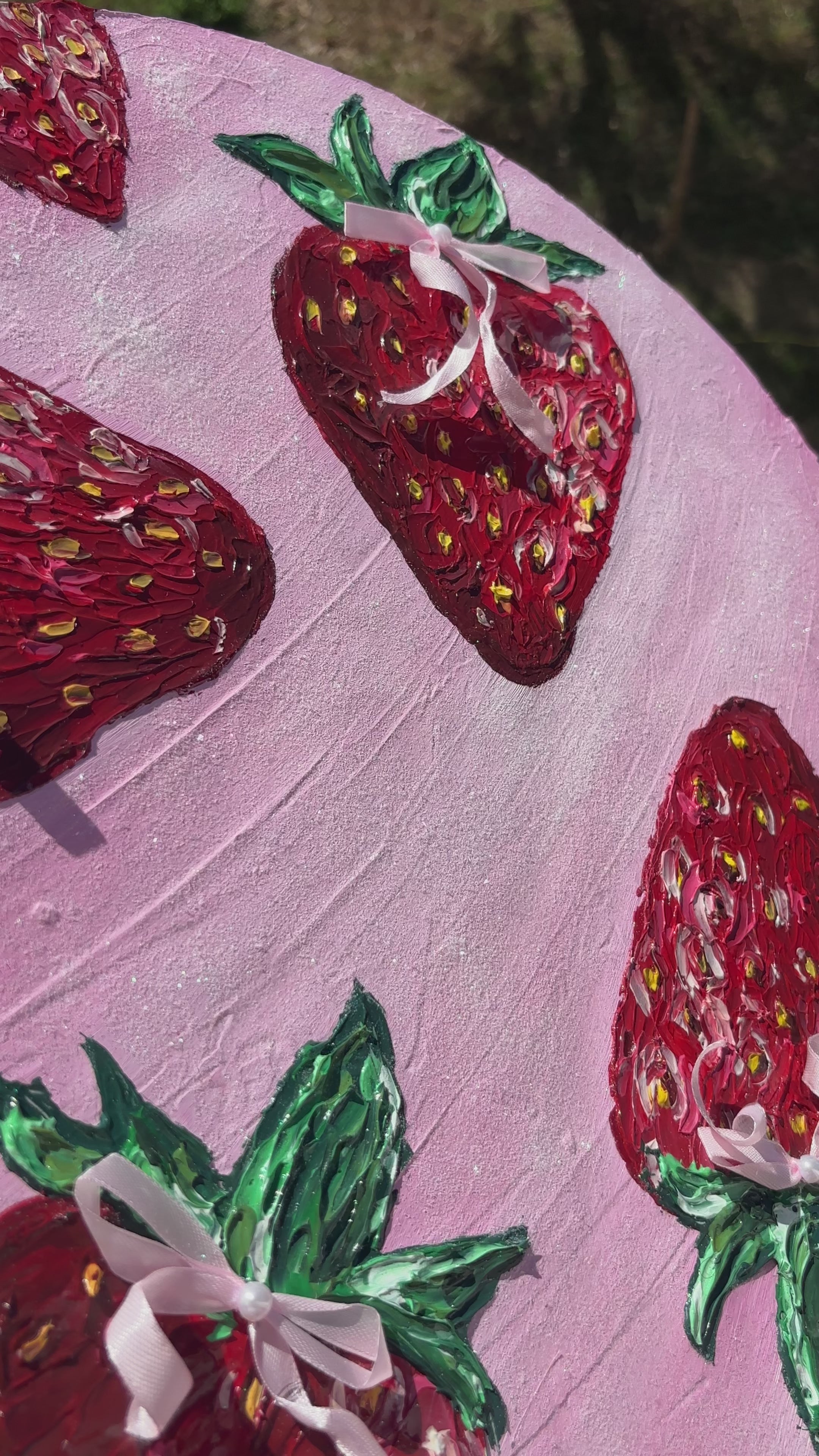 Strawberries On Glitter