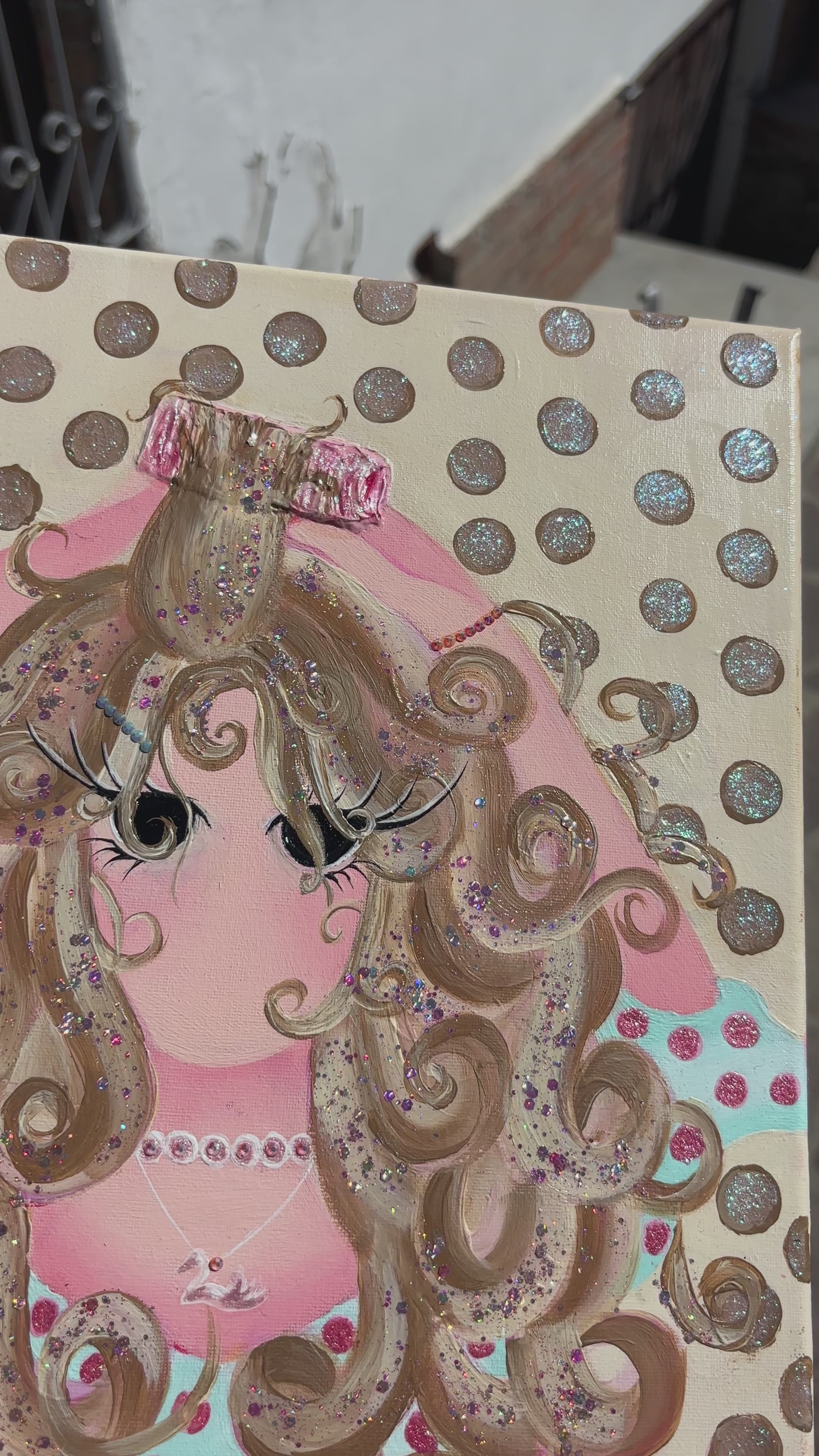 Soft Curly Glitter