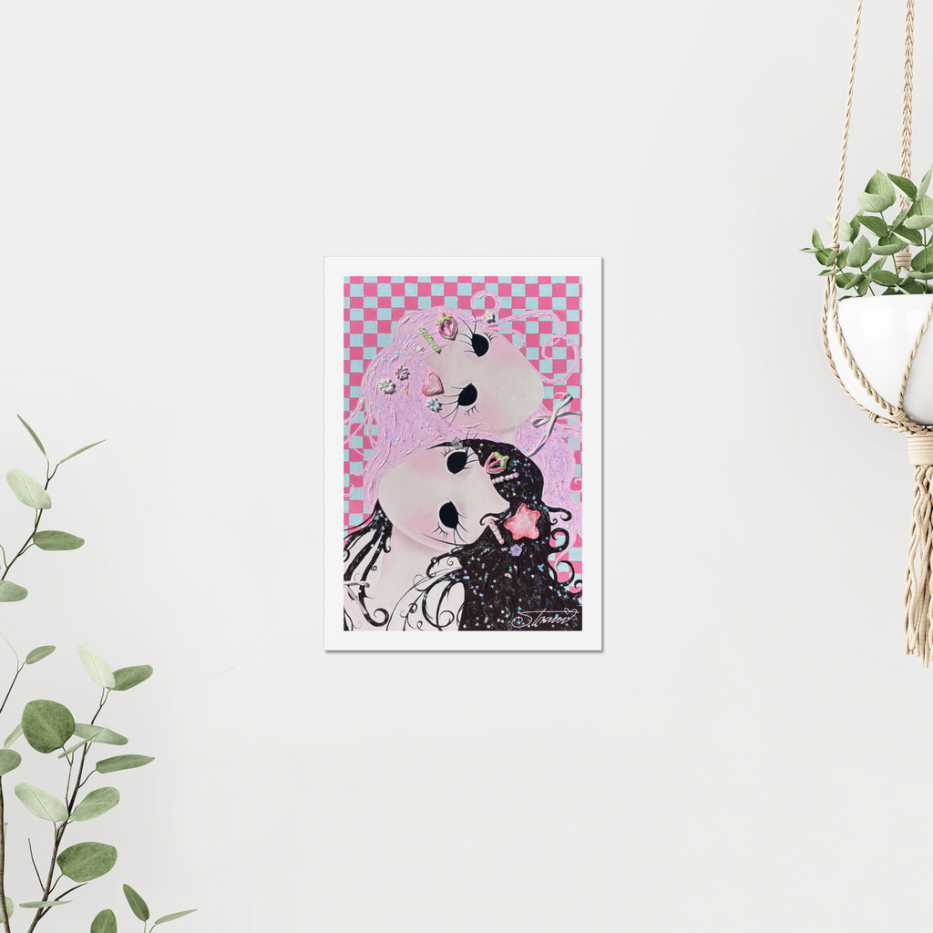 Glitter Twins Print - Rolled canvas